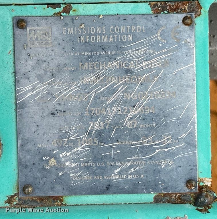 image for item EK4985 2017 Whiteman HHNG5 power trowel