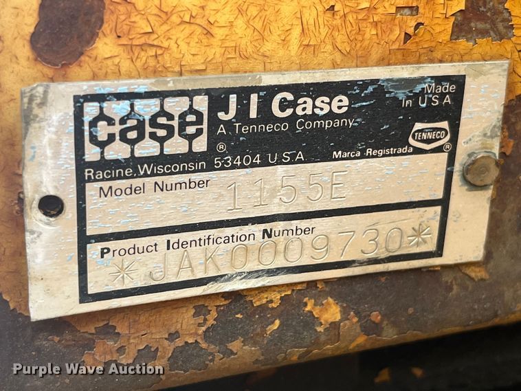 image for item EK8924 1990 Case 1155E track loader