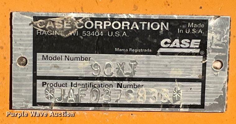 image for item EK8938 2002 Case 90XT tracked skid steer loader