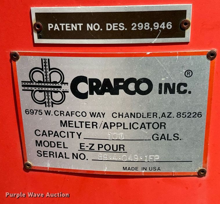 image for item MV9072 Crafco Ez-Pour pothole patcher