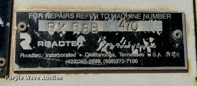 image for item NQ9722 Roadtec  RX-68B milling machine