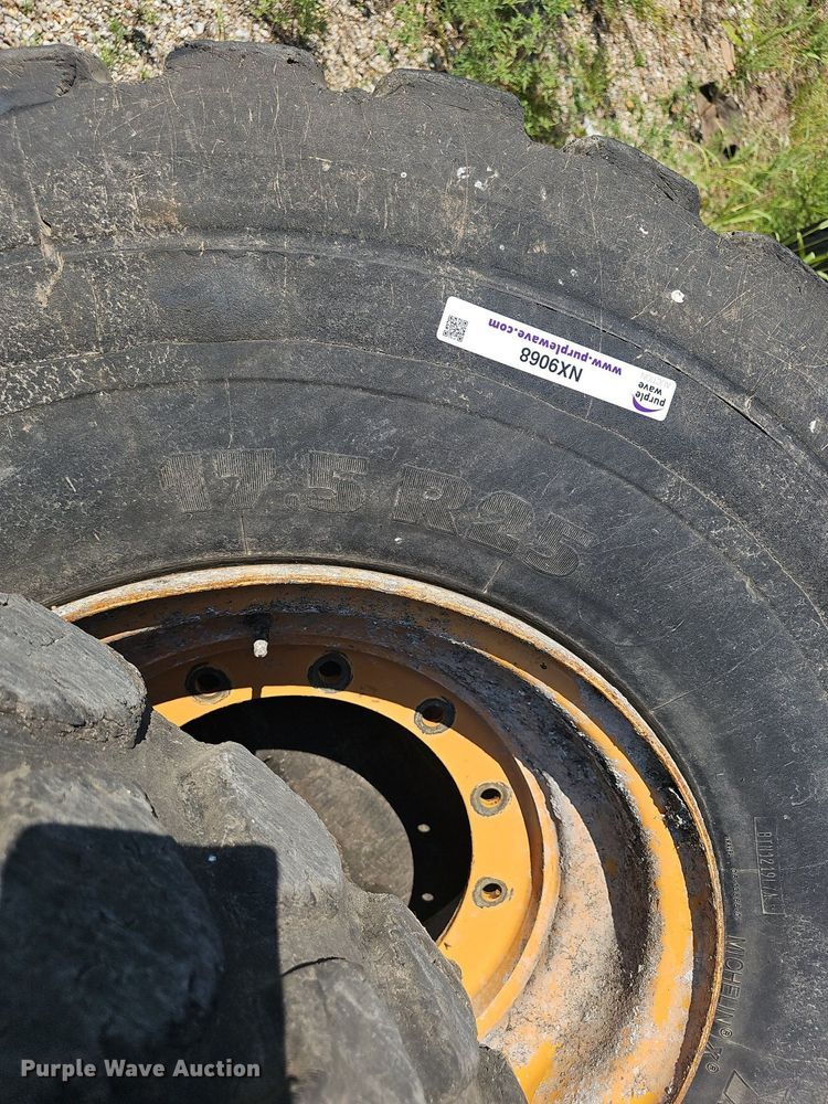 image for item NX9068 (4) 17.5R25 tires and wheels