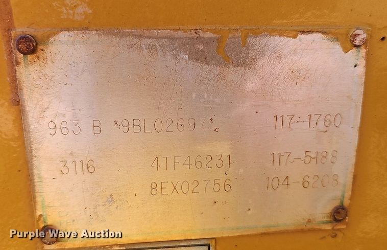 image for item NX9093 1998 Caterpillar  963B track loader