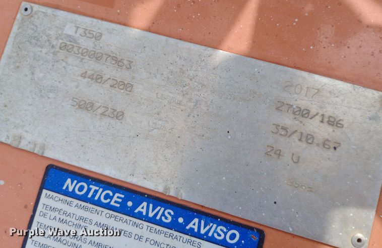 image for item NY9432 2017 JLG T350 boom lift