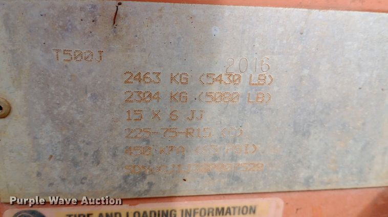 image for item NY9433 2016 JLG T500J boom lift