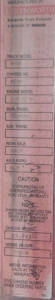 image for item OD9671 2000 Kenworth  W900B ready mix truck