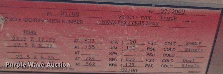 image for item OD9671 2000 Kenworth  W900B ready mix truck