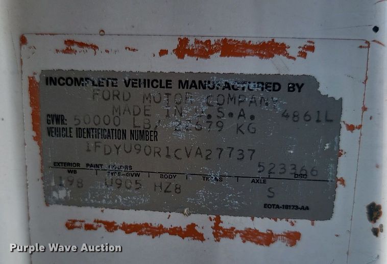 image for item OD9708 1982 Ford  8000 ready mix truck