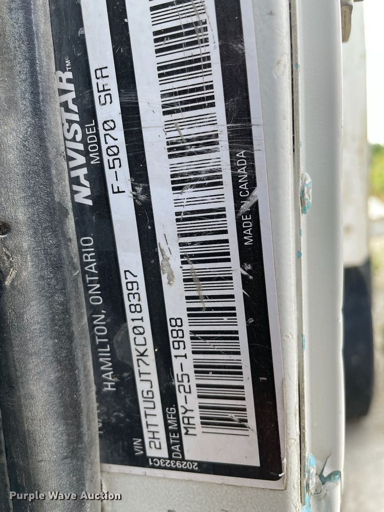 image for item OD9713 1989 International  Paystar 5000 ready mix truck