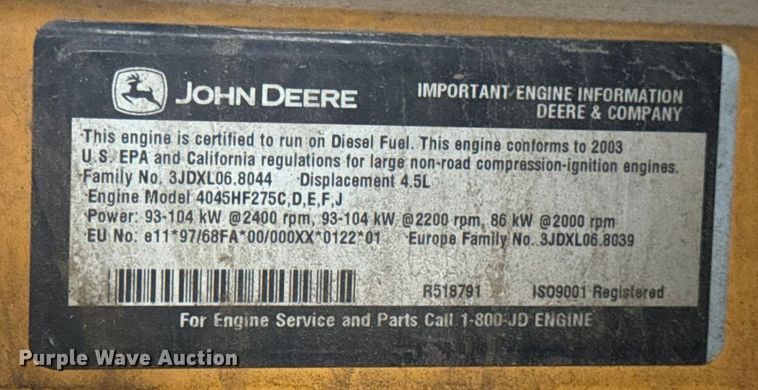 image for item OF9952 Sullair 375H air compressor