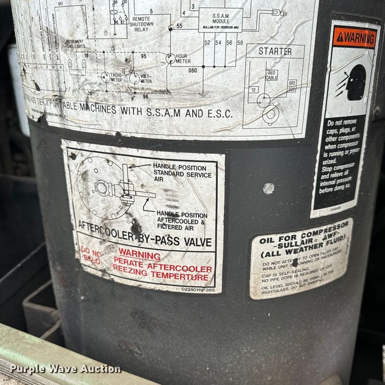 image for item OF9952 Sullair 375H air compressor