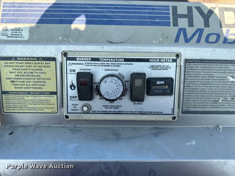 image for item OF9970 Hydro Tek SCU35009VAF pressure washer trailer