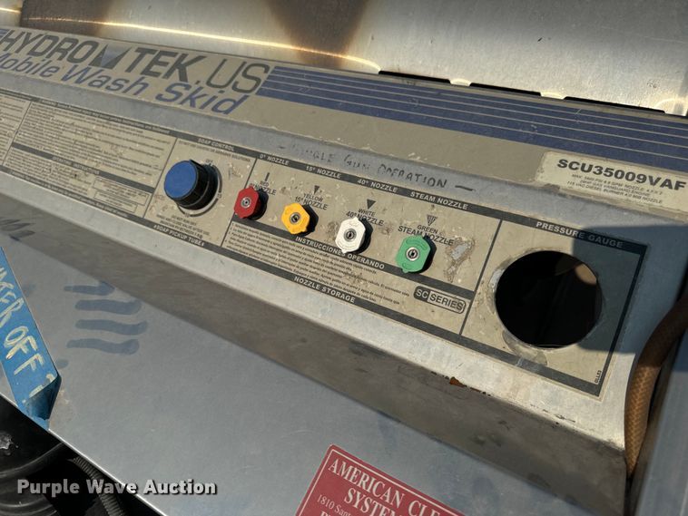 image for item OF9970 Hydro Tek SCU35009VAF pressure washer trailer