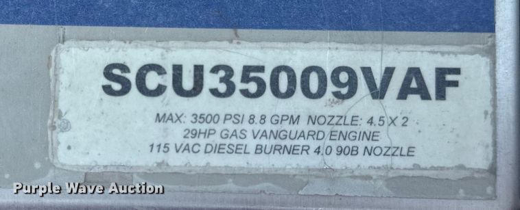image for item OF9970 Hydro Tek SCU35009VAF pressure washer trailer