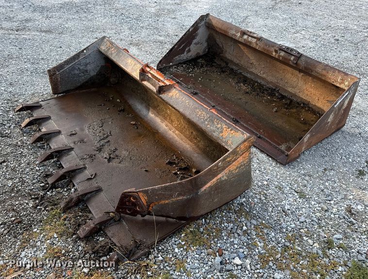 image for item OF9980 (2) skid steer buckets