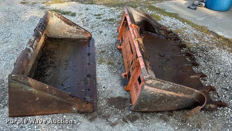 image for item OF9980 (2) skid steer buckets