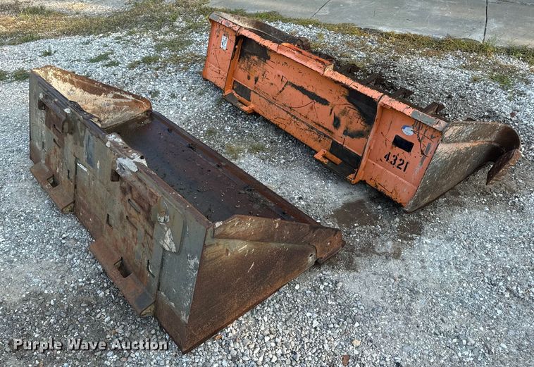 image for item OF9980 (2) skid steer buckets