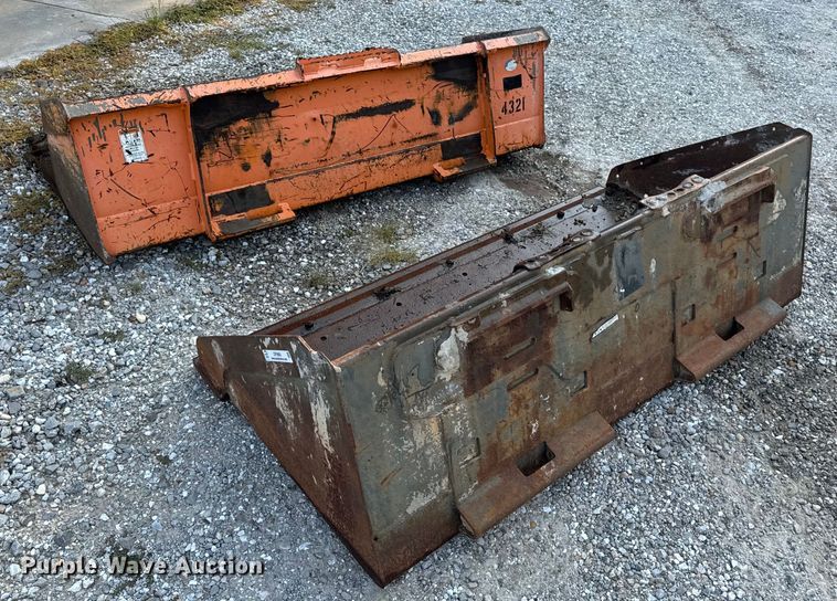 image for item OF9980 (2) skid steer buckets