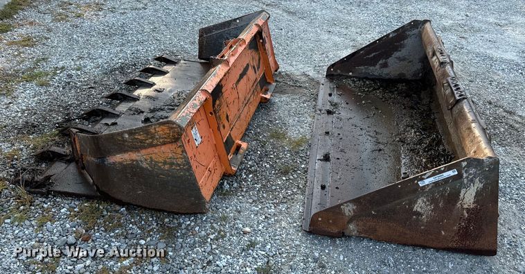 image for item OF9980 (2) skid steer buckets