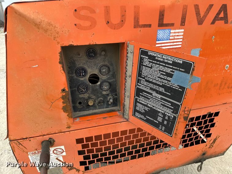 image for item OF9990 Sullivan D185QV air compressor