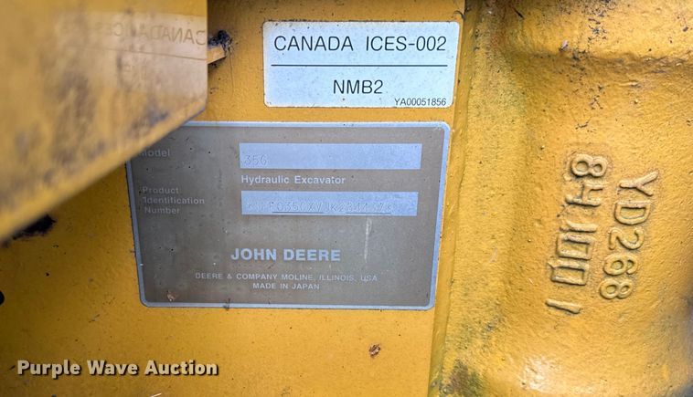 image for item OG9614 2020 John Deere 35G mini excavator