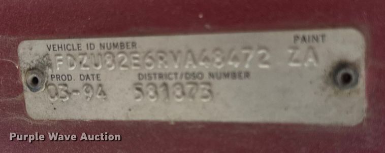 image for item OG9633 1994 Ford LT8000 ready mix truck