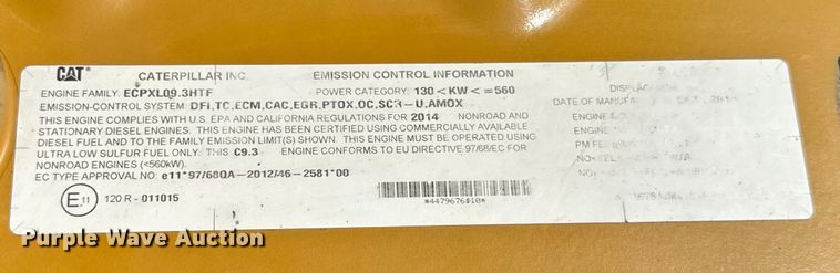 image for item OG9640 2015 Caterpillar  336FL excavator