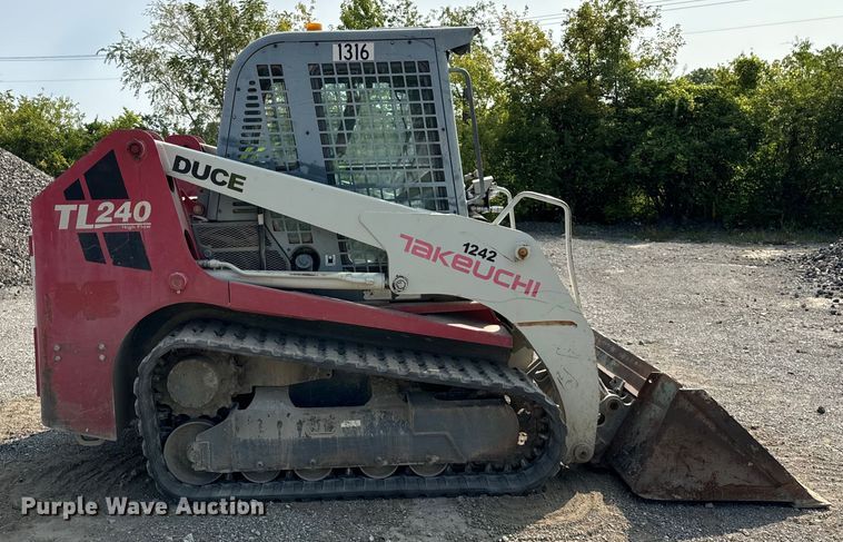 image for item OG9642 2011 Takeuchi TL240 tracked skid steer loader