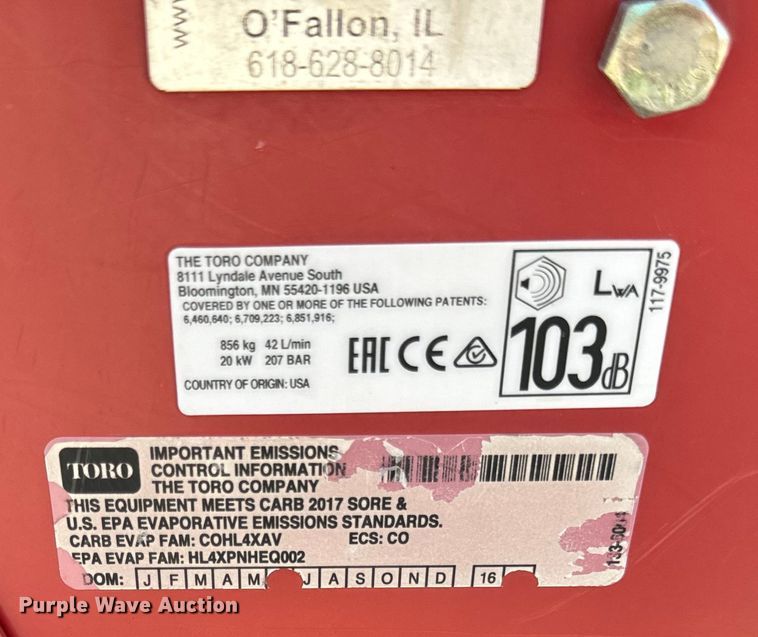 image for item OG9651 2017 Toro  Dingo TX427 compact utility loader