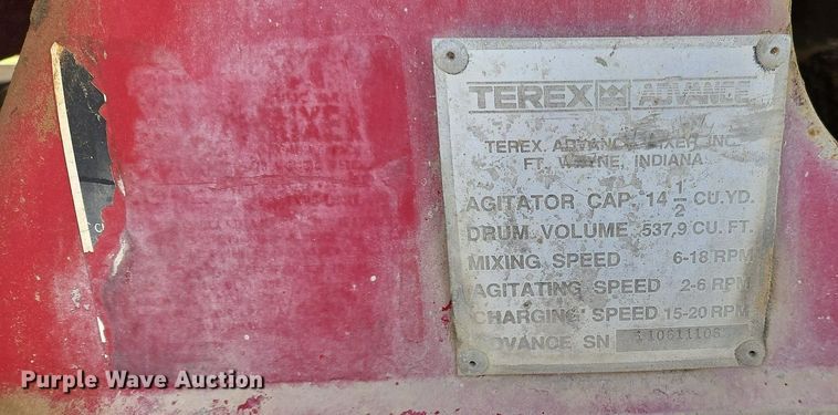 image for item OJ9804 2006 Terex  Advance ready mix truck