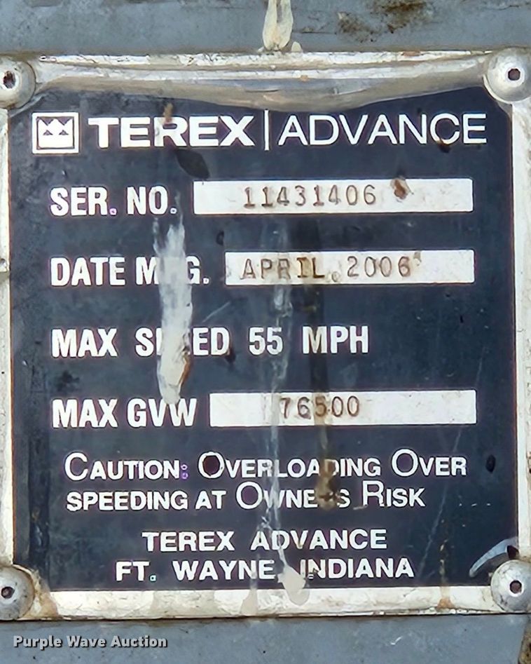 image for item OJ9804 2006 Terex  Advance ready mix truck