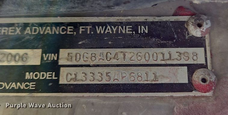 image for item OJ9805 2006 Terex  Advance  ready mix truck