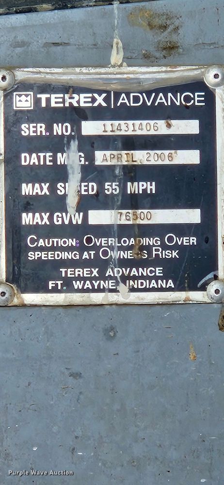 image for item OJ9808 2006 Terex  Advance ready mix truck