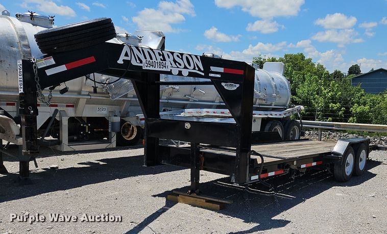 image for item OK9978 2022 Anderson  GPTI7208TC tilt deck equipment trailer