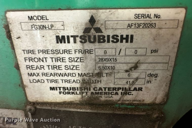 image for item OM9618 Mitsubishi FG30N-LP forklift