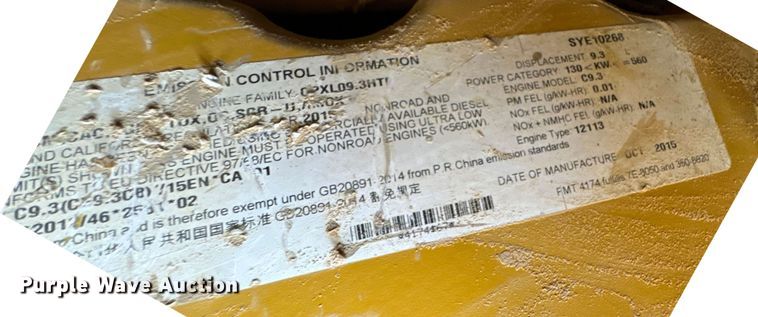 image for item DP6676 2016 Caterpillar  12M3 AWD motor grader