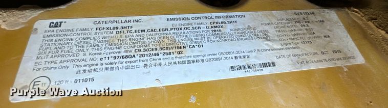 image for item DP6677 2016 Caterpillar  12M3 AWD motor grader