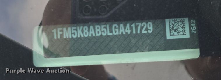 image for item DQ4617 2020 Ford Explorer Police Interceptor  SUV