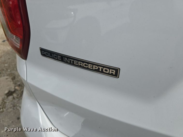 image for item DQ4619 2018 Ford Explorer Police Interceptor  SUV