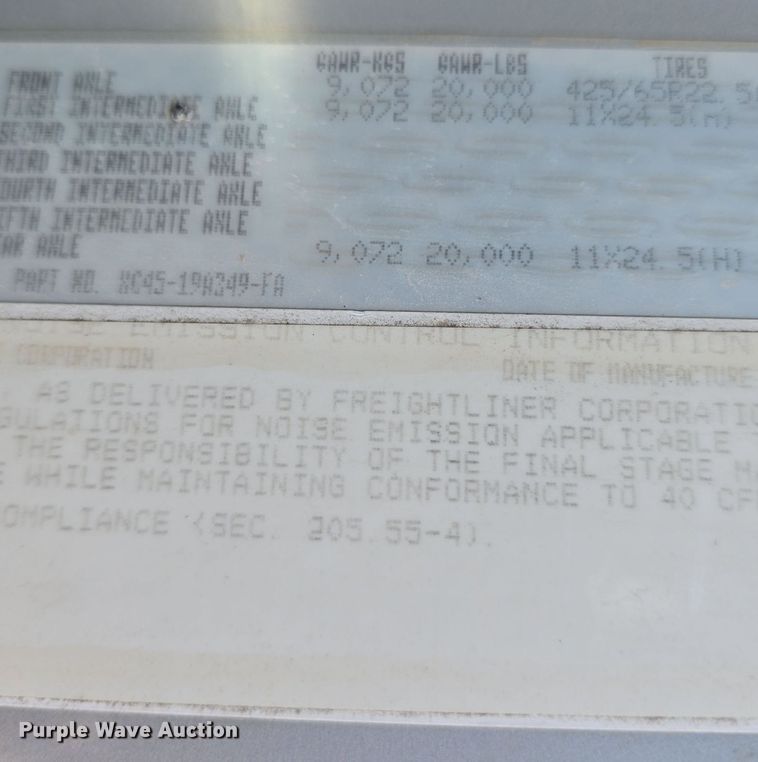 image for item DQ4620 2000 Sterling LT9500 dump truck