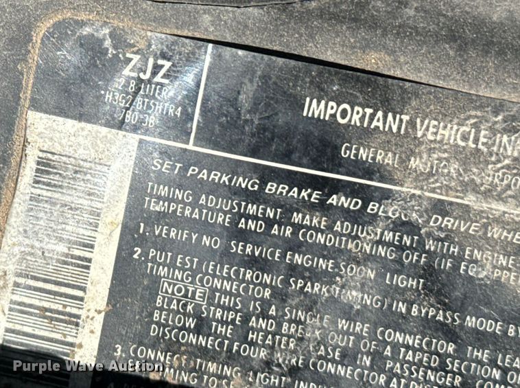 image for item DQ6952 1987 Chevrolet  S10 Ext. Cab pickup truck