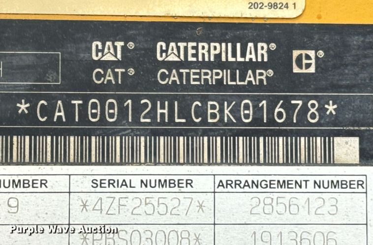 image for item DX1116 2007 Caterpillar 12H motor grader