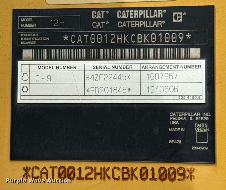 image for item DX1119 2006 Caterpillar 12H motor grader