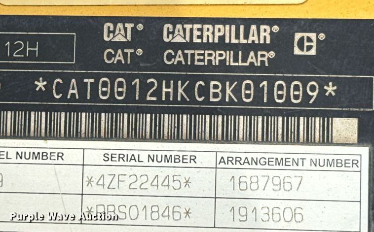 image for item DX1119 2006 Caterpillar 12H motor grader