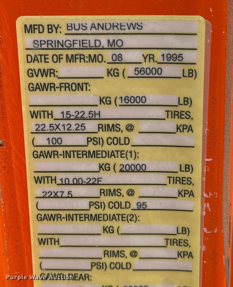 image for item DX1120 1996 International  4900 dump truck