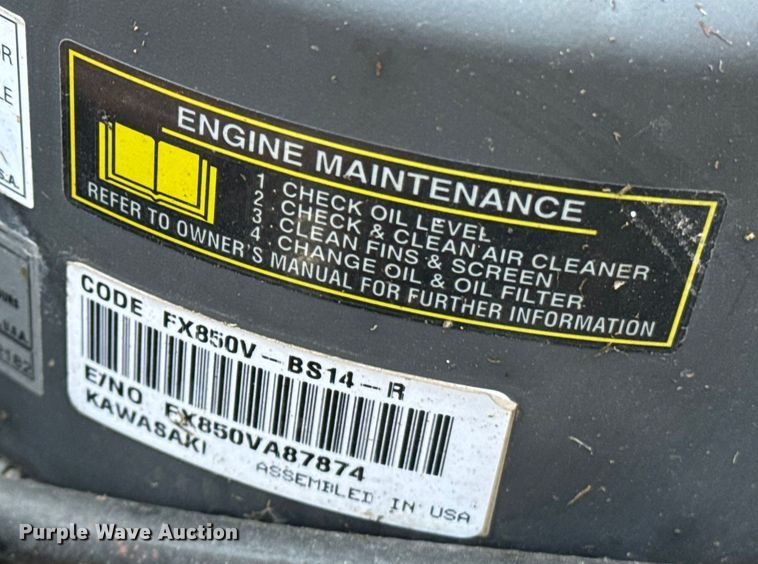 image for item EE7555 2015 Jacobsen Dixie Chopper ZTR lawn mower