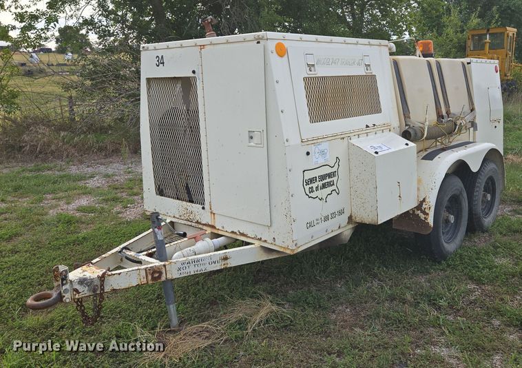 image for item EE8473 Sewer Equipment Co. of America  747  sewer jetter trailer