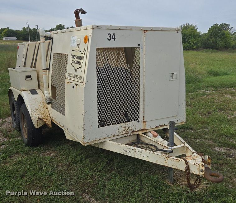 image for item EE8473 Sewer Equipment Co. of America  747  sewer jetter trailer