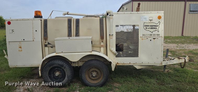 image for item EE8473 Sewer Equipment Co. of America  747  sewer jetter trailer