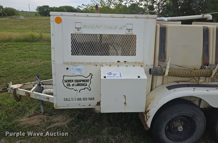 image for item EE8473 Sewer Equipment Co. of America  747  sewer jetter trailer